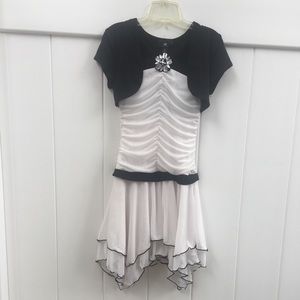 Black and white dress for girls